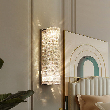 Rectangular Column Stainless Steel LED Wall Sconce Lamp