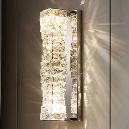 Rectangular Column Stainless Steel LED Wall Sconce Lamp