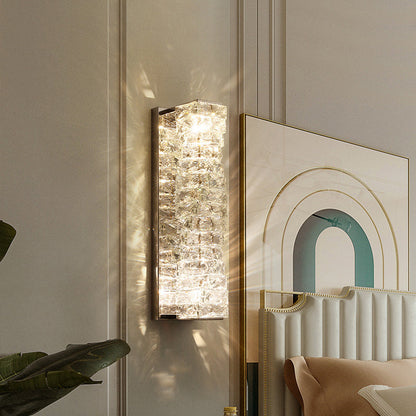 Rectangular Column Stainless Steel LED Wall Sconce Lamp