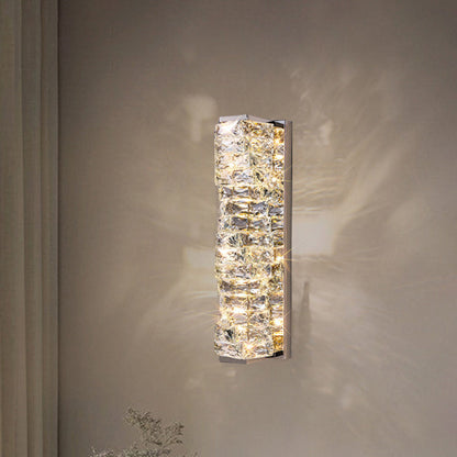 Rectangular Column Stainless Steel LED Wall Sconce Lamp