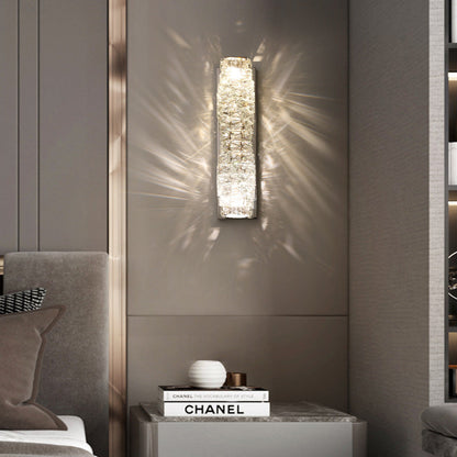 Rectangular Column Stainless Steel LED Wall Sconce Lamp
