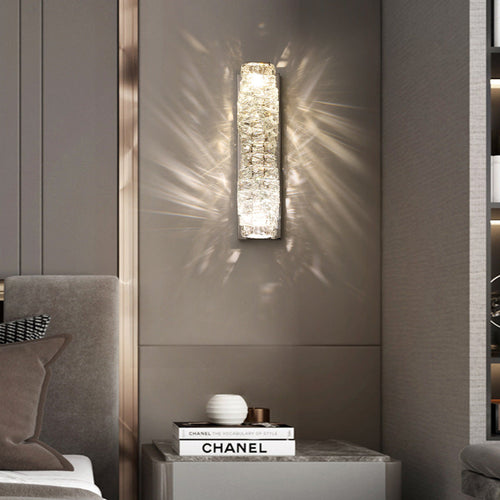 Rectangular Column Stainless Steel LED Wall Sconce Lamp