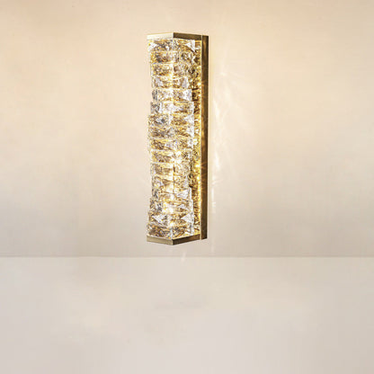 Rectangular Column Stainless Steel LED Wall Sconce Lamp