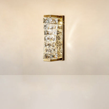 Rectangular Column Stainless Steel LED Wall Sconce Lamp