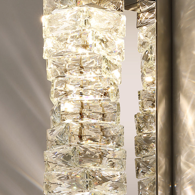 Rectangular Column Stainless Steel LED Wall Sconce Lamp