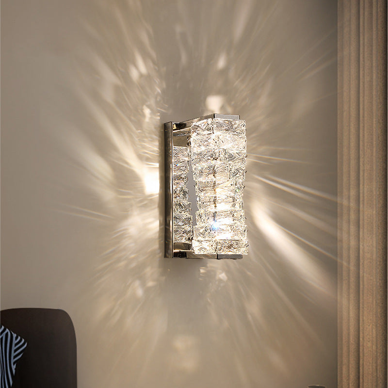 Rectangular Column Stainless Steel LED Wall Sconce Lamp