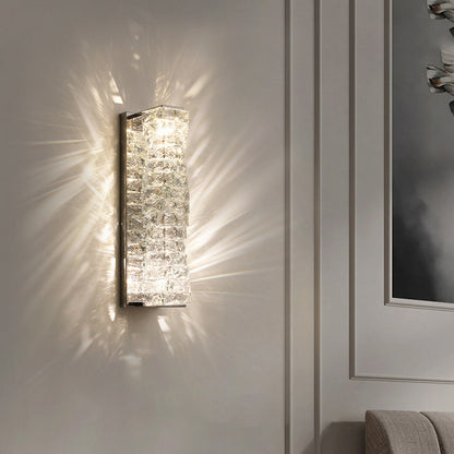 Rectangular Column Stainless Steel LED Wall Sconce Lamp
