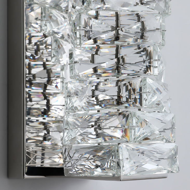 Rectangular Column Stainless Steel LED Wall Sconce Lamp