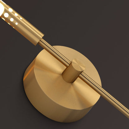 Nordic Cylindrical Brass Silicone LED Wall Sconce Lamp