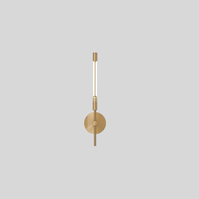 Nordic Cylindrical Brass Silicone LED Wall Sconce Lamp