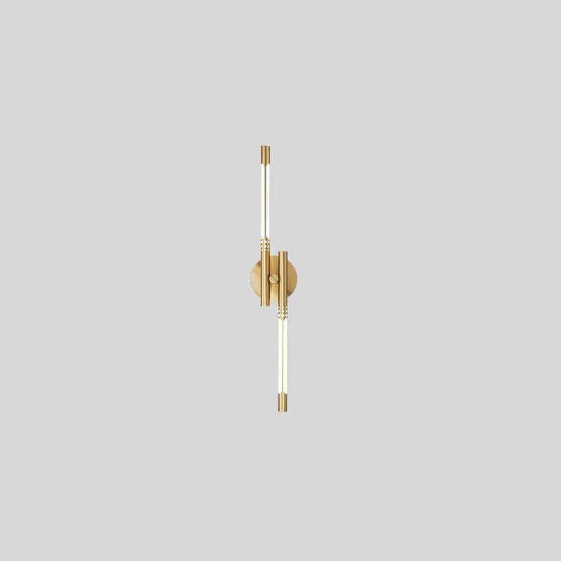 Nordic Cylindrical Brass Silicone LED Wall Sconce Lamp