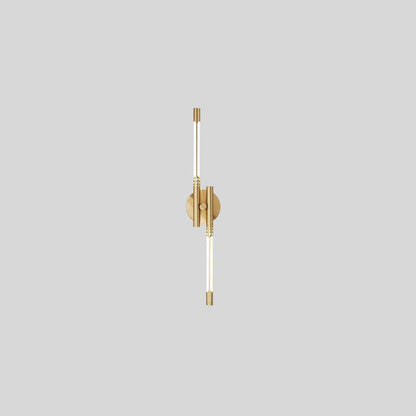 Nordic Cylindrical Brass Silicone LED Wall Sconce Lamp
