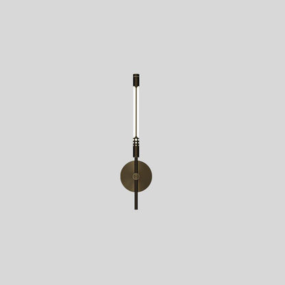 Nordic Cylindrical Brass Silicone LED Wall Sconce Lamp