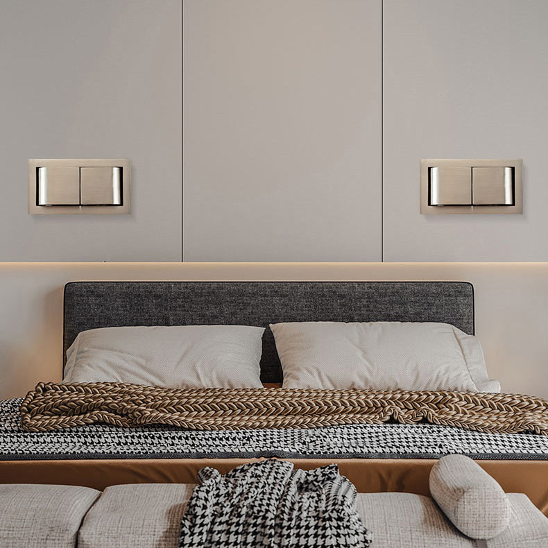 Rotatable Rectangular Aluminum LED Wall Sconce Lamp