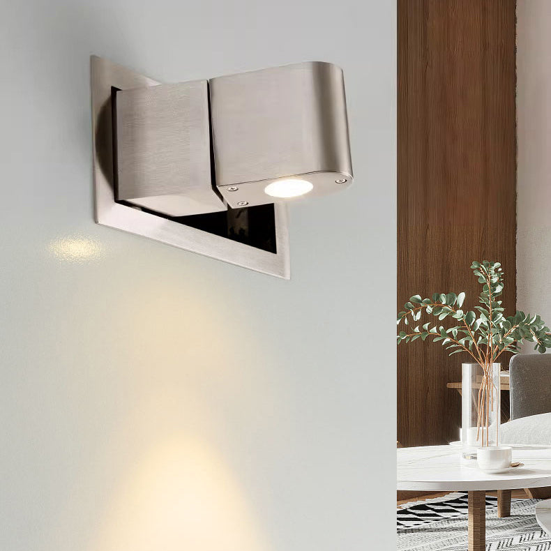 Rotatable Rectangular Aluminum LED Wall Sconce Lamp