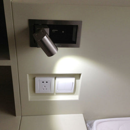 Rotatable Rectangular Aluminum LED Wall Sconce Lamp