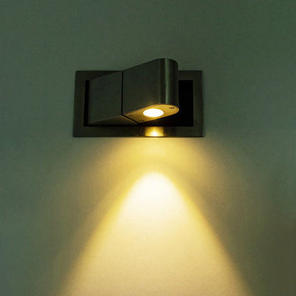 Rotatable Rectangular Aluminum LED Wall Sconce Lamp