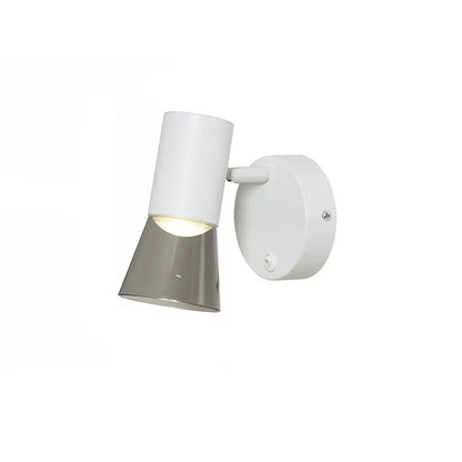 Round Horn Shape Aluminum Acrylic 1-Light Wall Sconce Lamp