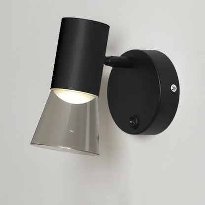 Round Horn Shape Aluminum Acrylic 1-Light Wall Sconce Lamp