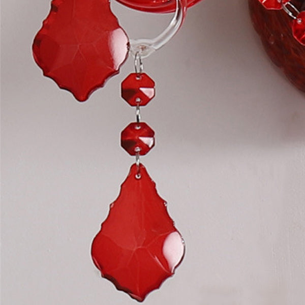 Wedding Glass Crystal Fabric 2-Light Wall Sconce Lamp