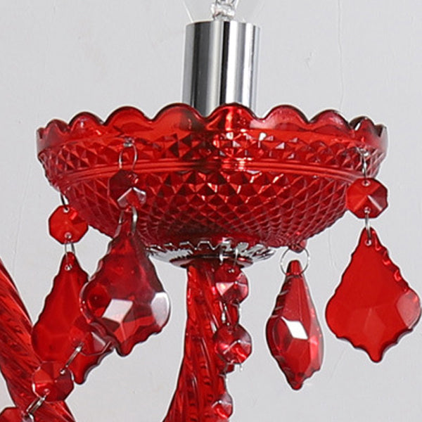 Wedding Glass Crystal Fabric 2-Light Wall Sconce Lamp
