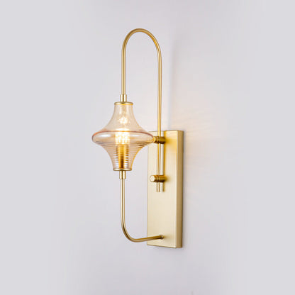 Rectangle Shade Iron Line Frame 1-Light Wall Sconce Lamp