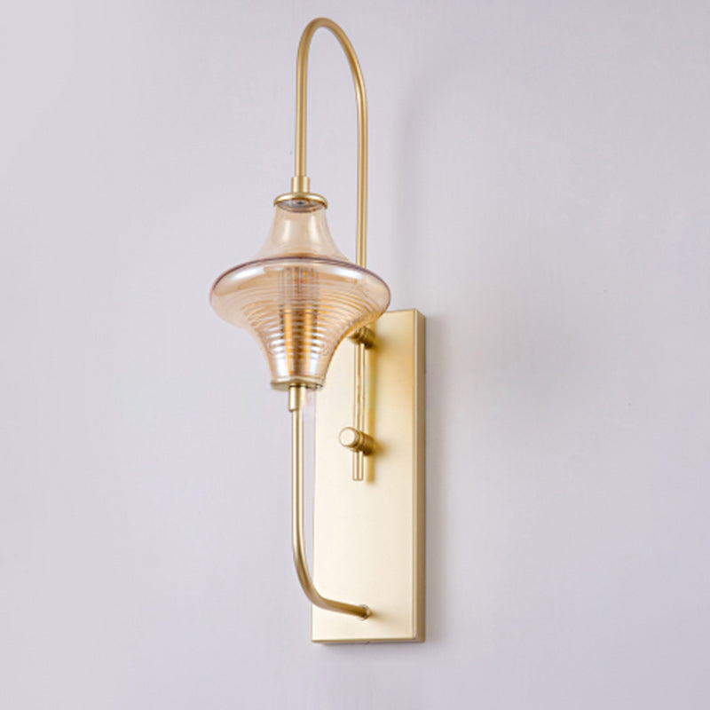 Rectangle Shade Iron Line Frame 1-Light Wall Sconce Lamp
