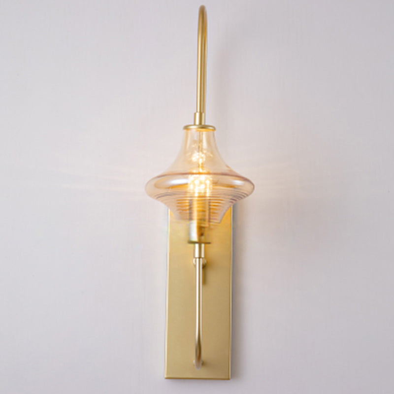 Rectangle Shade Iron Line Frame 1-Light Wall Sconce Lamp