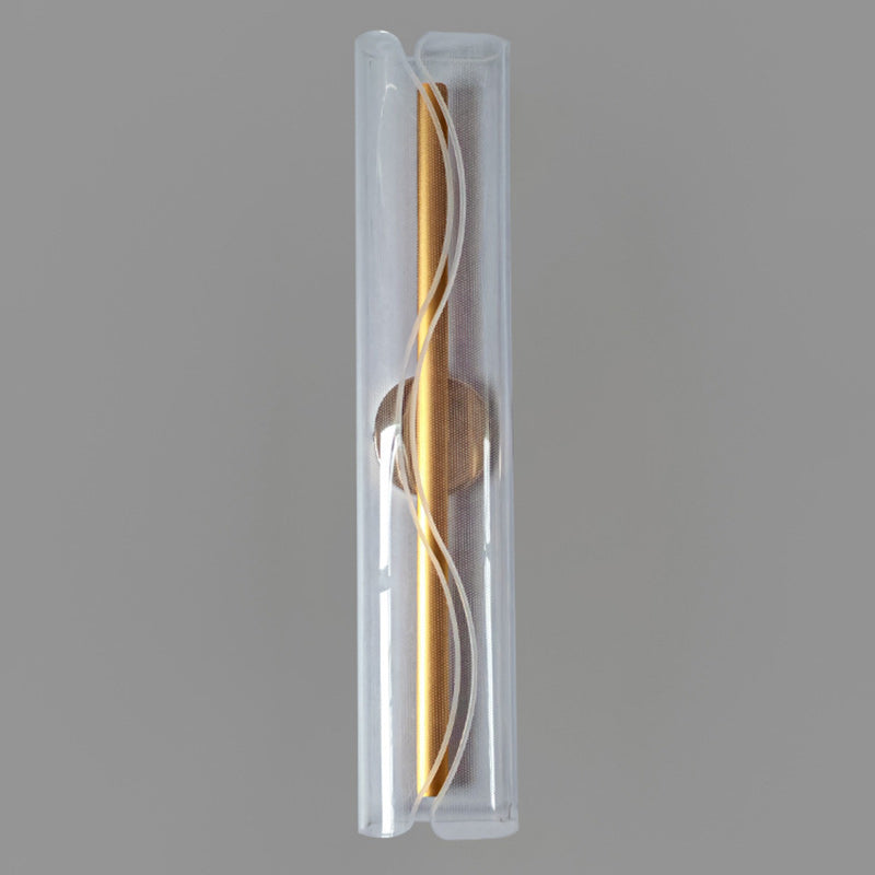 Cylindrical Iron Aluminum Acrylic LED Wall Sconce Lamp