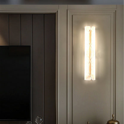 Cylindrical Iron Aluminum Acrylic LED Wall Sconce Lamp