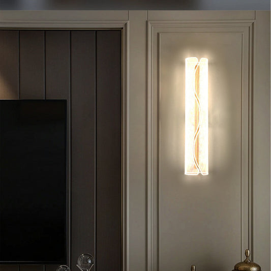 Cylindrical Iron Aluminum Acrylic LED Wall Sconce Lamp