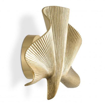 Luxury Ginkgo Leaf All Copper 1-Light Wall Sconce Lamp