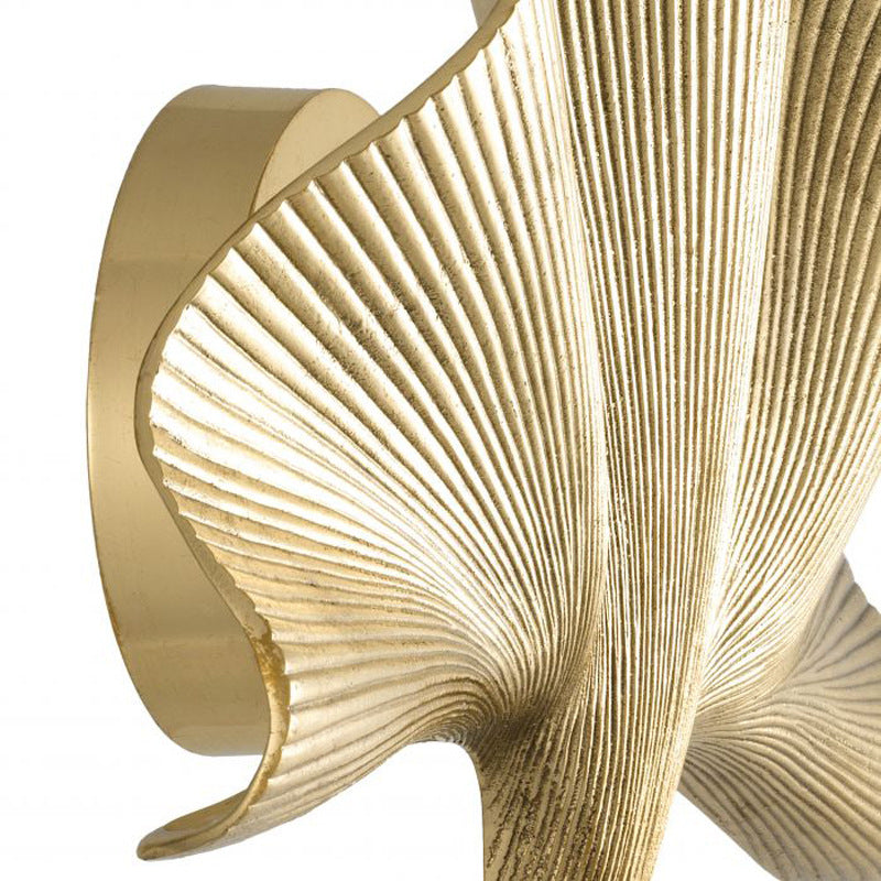Luxury Ginkgo Leaf All Copper 1-Light Wall Sconce Lamp