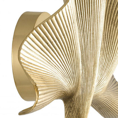 Luxury Ginkgo Leaf All Copper 1-Light Wall Sconce Lamp