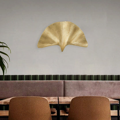 Luxury Ginkgo Leaf All Copper 1-Light Wall Sconce Lamp