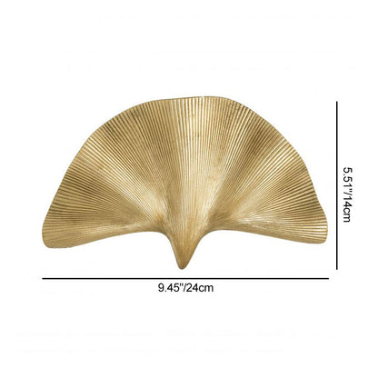 Luxury Ginkgo Leaf All Copper 1-Light Wall Sconce Lamp