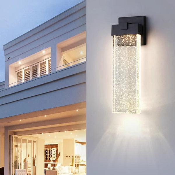 Waterproof Aluminum Bubble Crystal LED Wall Sconce Lamp