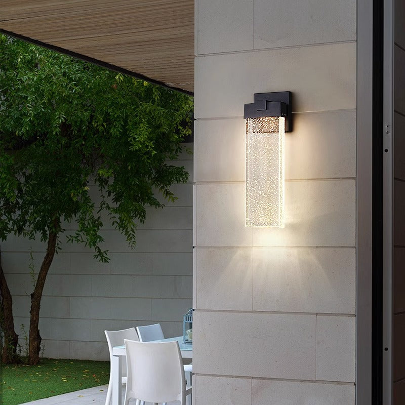 Waterproof Aluminum Bubble Crystal LED Wall Sconce Lamp