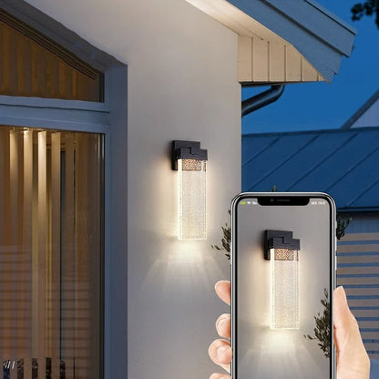 Waterproof Aluminum Bubble Crystal LED Wall Sconce Lamp