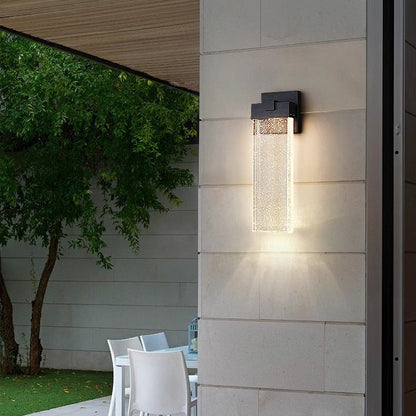 Waterproof Aluminum Bubble Crystal LED Wall Sconce Lamp