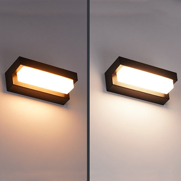 Solar Rectangular ABS Acrylic LED Wall Sconce Lamp