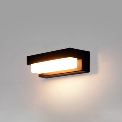 Solar Rectangular ABS Acrylic LED Wall Sconce Lamp