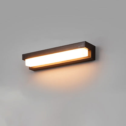 Solar Rectangular ABS Acrylic LED Wall Sconce Lamp