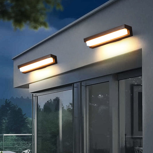 Solar Rectangular ABS Acrylic LED Wall Sconce Lamp