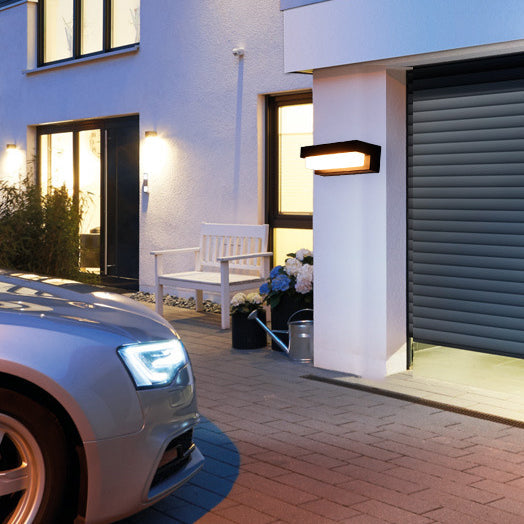 Solar Rectangular ABS Acrylic LED Wall Sconce Lamp