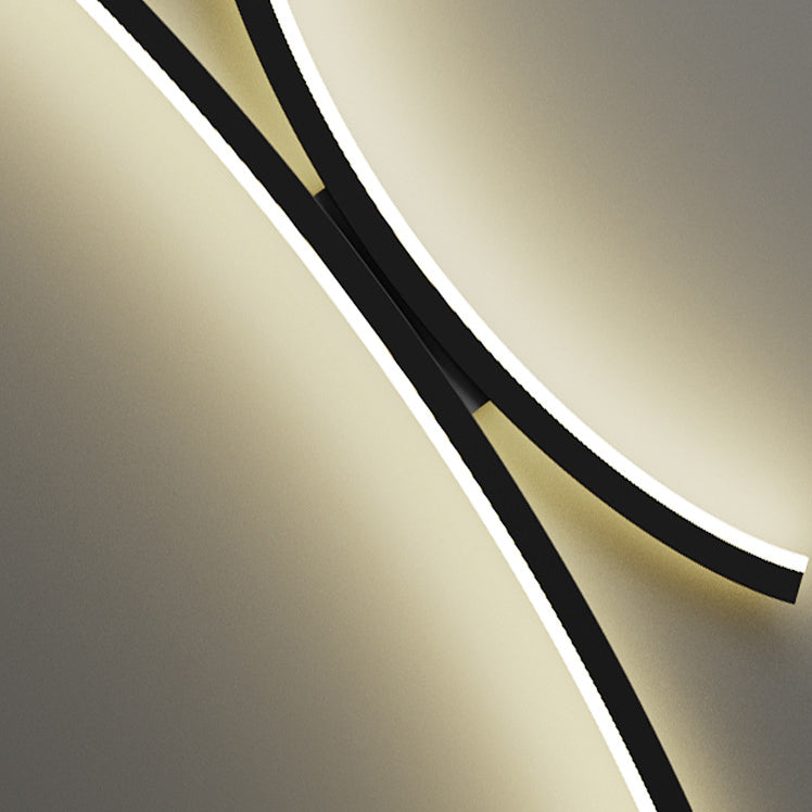 Minimalist Line Aluminum Silicone LED Wall Sconce Lamp