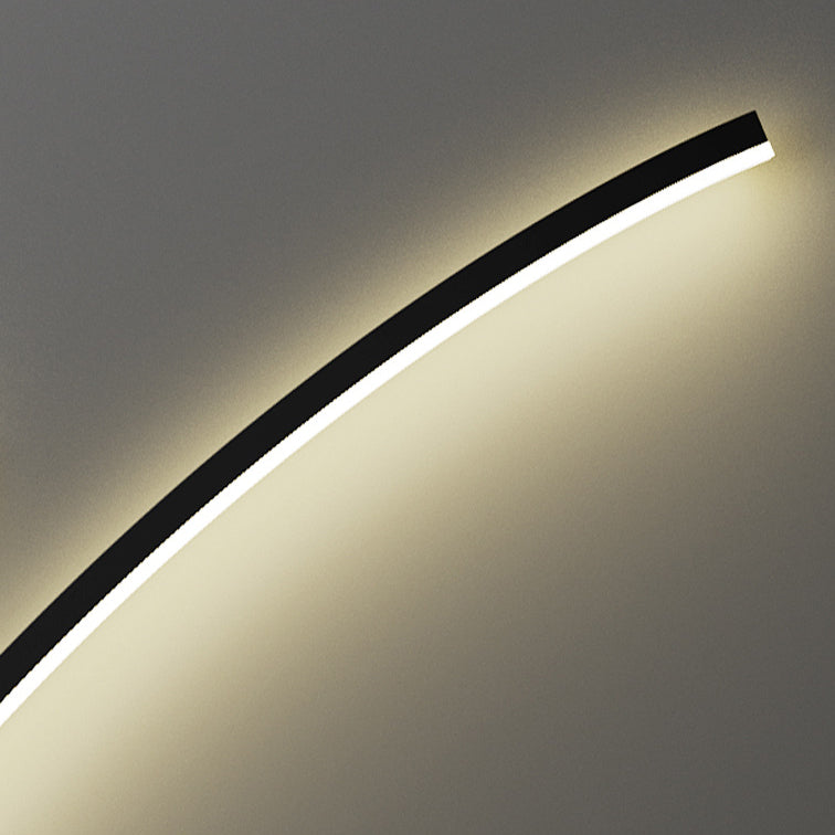 Minimalist Line Aluminum Silicone LED Wall Sconce Lamp