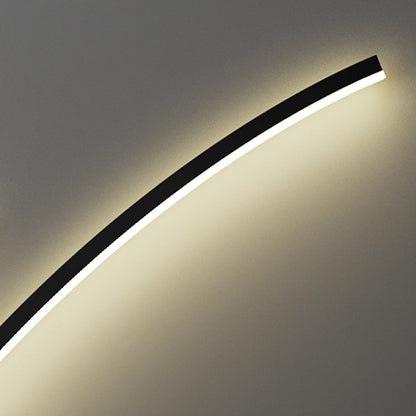 Minimalist Line Aluminum Silicone LED Wall Sconce Lamp