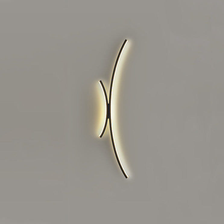 Minimalist Line Aluminum Silicone LED Wall Sconce Lamp