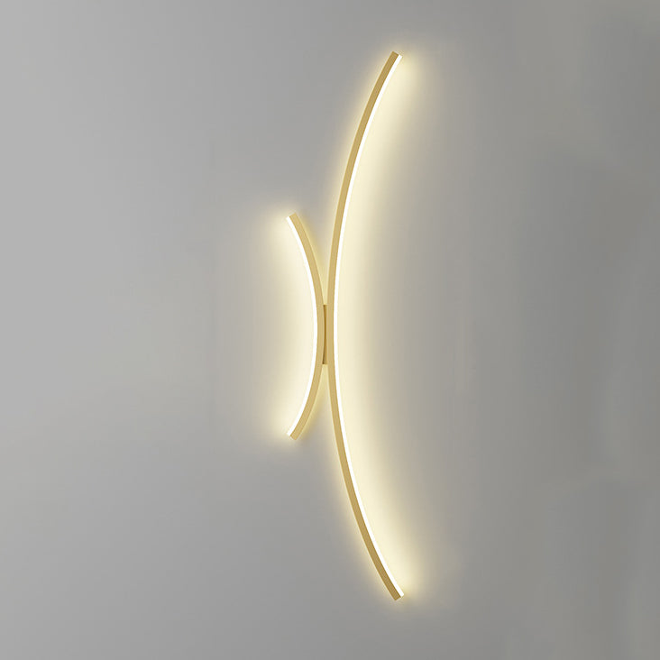 Minimalist Line Aluminum Silicone LED Wall Sconce Lamp